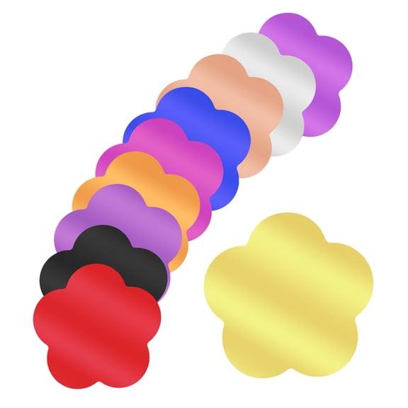 Uxcell 30 Pack Flower Cutouts Paper Bulletin Board Decoration Multi-Color 3.4x3.4"