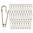 thumbnail image 1 of Uxcell 30-Pack Large Safety Pins, 2" Spring Lock Pins Blanket Bulk Pins for Fashion/Clothes/Sewing/Quilting/Upholstery/Laundry/DIY Craft/Decorative, Big Safety Pins [Bronze], 1 of 7