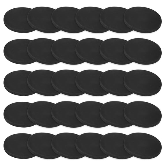 Uxcell 30-Pack Rubber Solid Discs Washers 35mm OD x 3mm Thick for HVAC Black