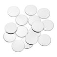 thumbnail image 1 of Uxcell 30 Pack Stainless Steel Disc, 31/32"(25mm) Dia 0.05"(1.3mm) Thick 304 Stainless Steel Flat Round Sheet Blank Round Circle Plate for Crafts Metal Stamping and Jewelry Making, 1 of 7