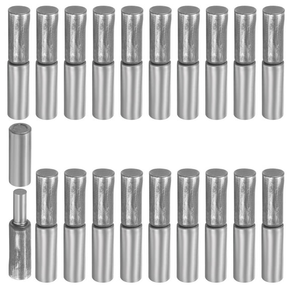 Uxcell 30 Pack Weldable Barrel Hinges, 1-5/8" x 1/4" Carbon Steel Heavy Duty Detachable Weld on Door Hinges for Metal Gate Swing Door Trailer Ramp