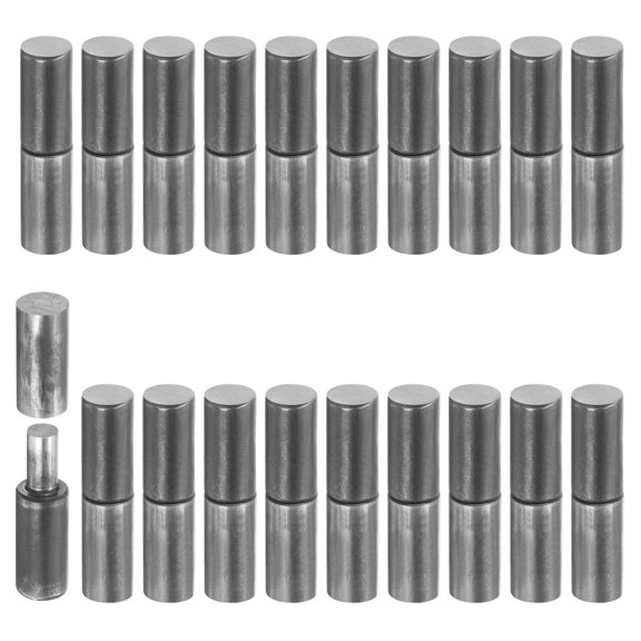 Uxcell 30 Pack Weldable Barrel Hinges, 2-3/8" x 9/16" Carbon Steel Heavy Duty Detachable Weld on Door Hinges for Metal Gate Swing Door Trailer Ramp