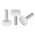 thumbnail image 1 of Uxcell 30 Packs M5 x 16mm Metric Male Thread Knurled Knobs Thumb Screw Clamping Knobs Grip White, 1 of 5