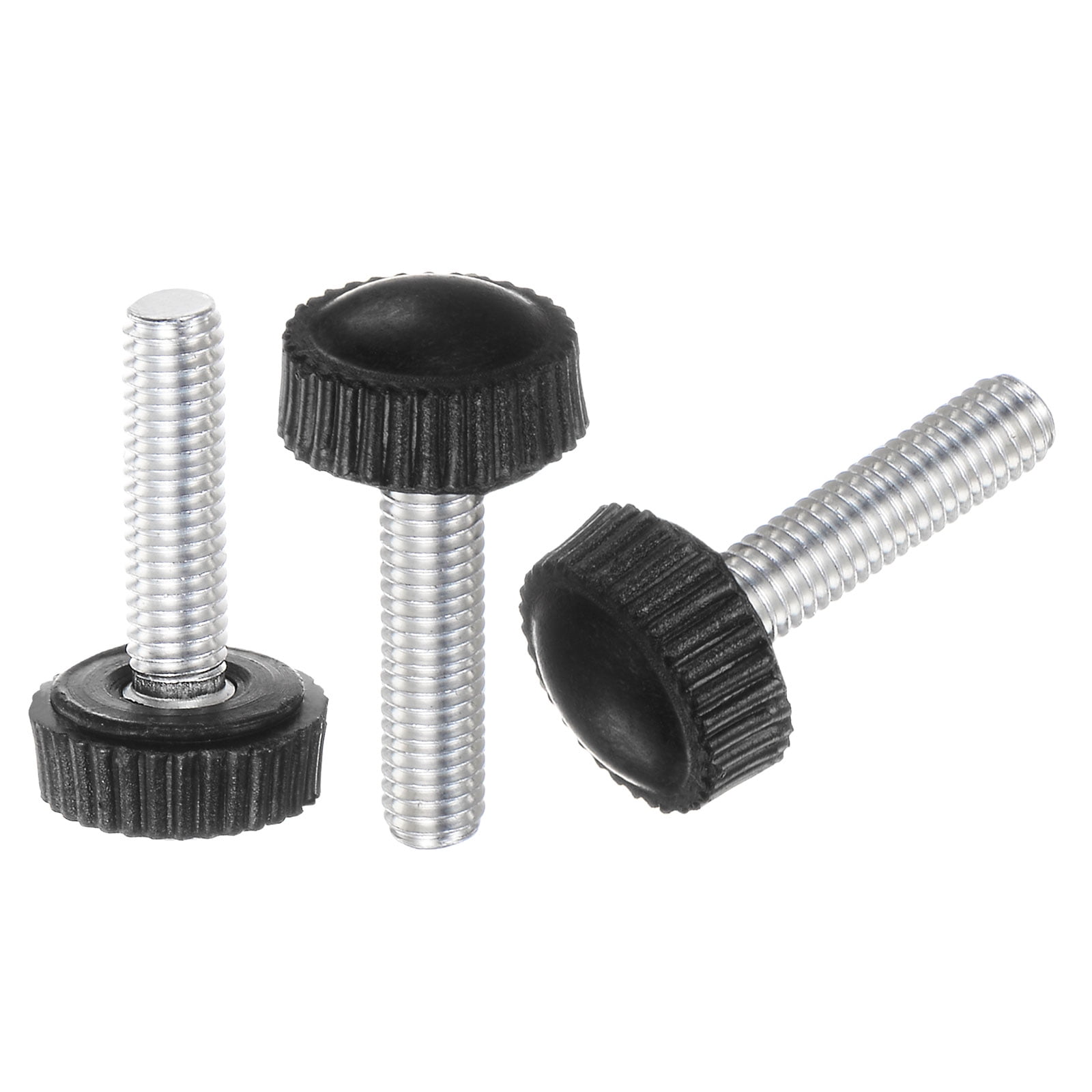Uxcell 30 Packs M5 x 20mm Male Thread Knurled Knobs Thumb Screw