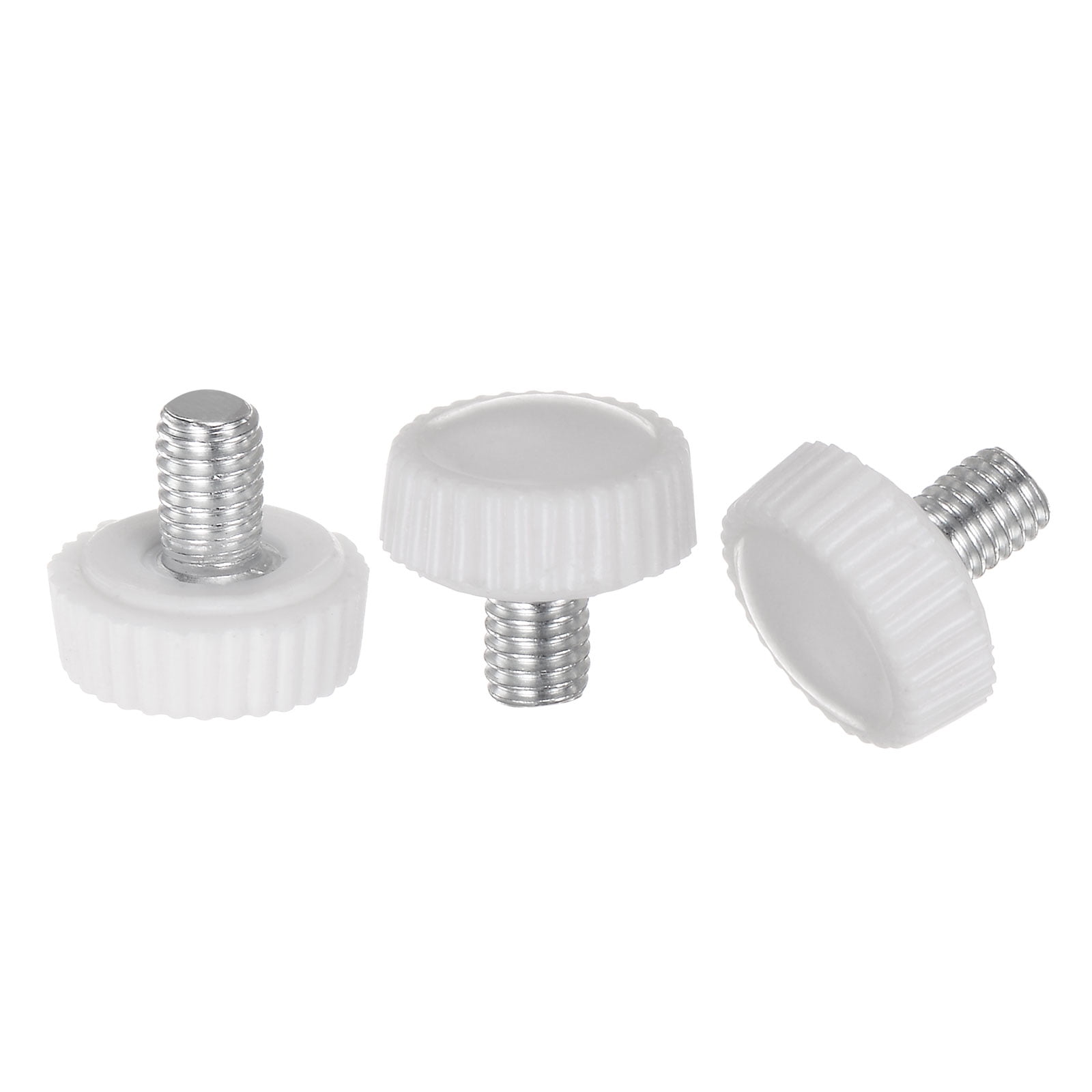 Uxcell 30 Packs M5 x 9mm Male Thread Knurled Knobs Thumb Screw Clamping