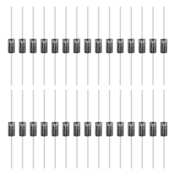 Uxcell 30 Pcs 1N5404 Diode for Rectification Diode, 3A 400V DO-27 Electronic Silicon Diodes for Charger Industrial Power Adapter Supply Inverter Switching Power Supply