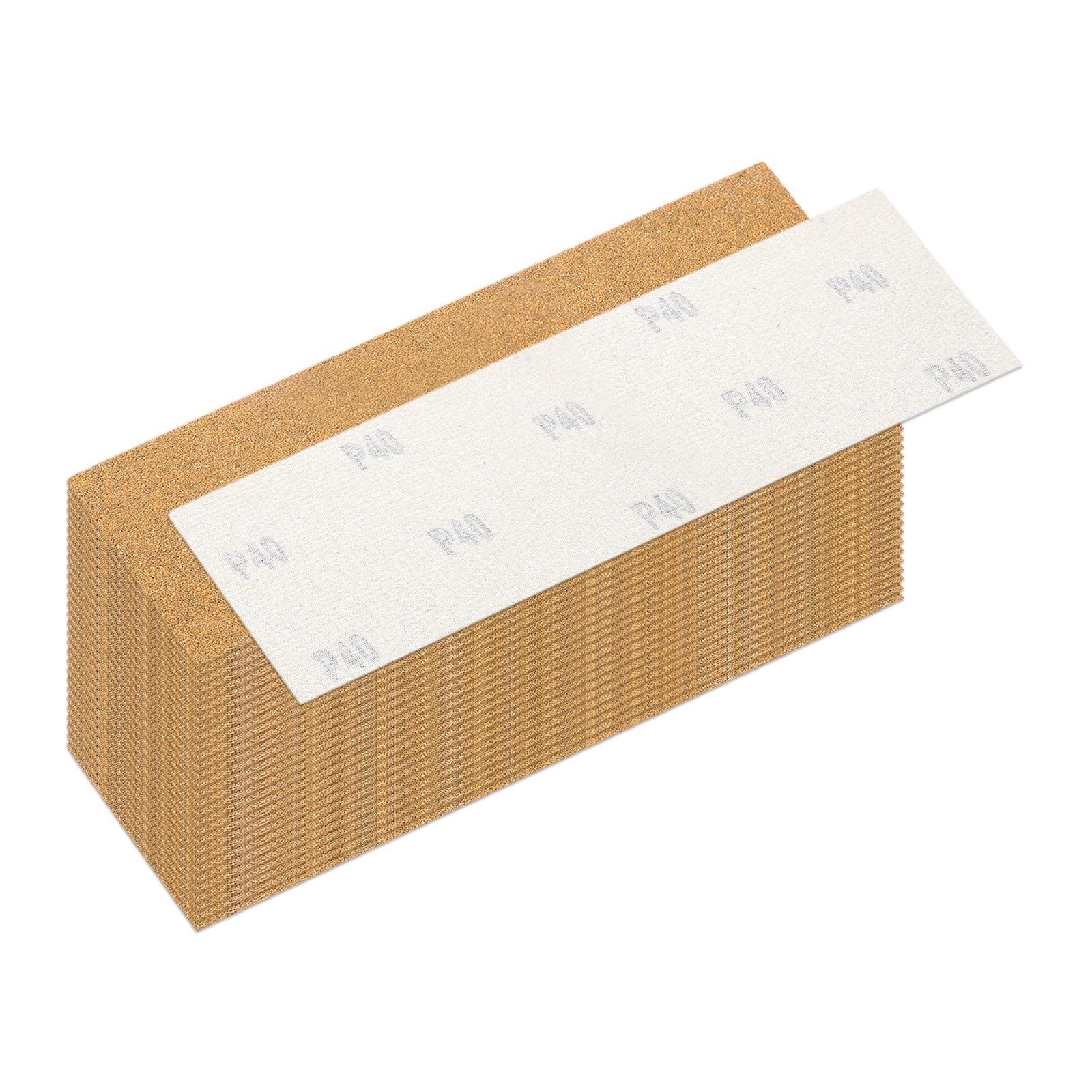 Uxcell 30 Pcs 40 Grit Sandpaper, 1.2 x 3.5 Inch Sand Paper Hook and ...