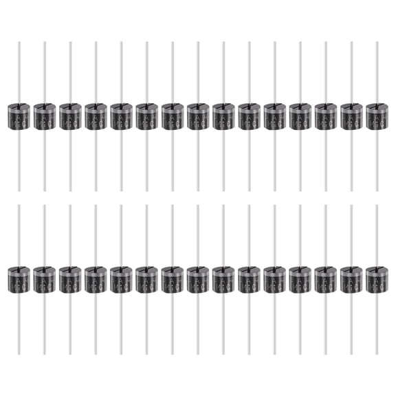 Uxcell 30 Pcs 6A4 Diode for Rectification Diode, 6A 400V R-6 Electronic Silicon Diodes for Charger Industrial Power Adapter Supply Inverter Switching Power Supply