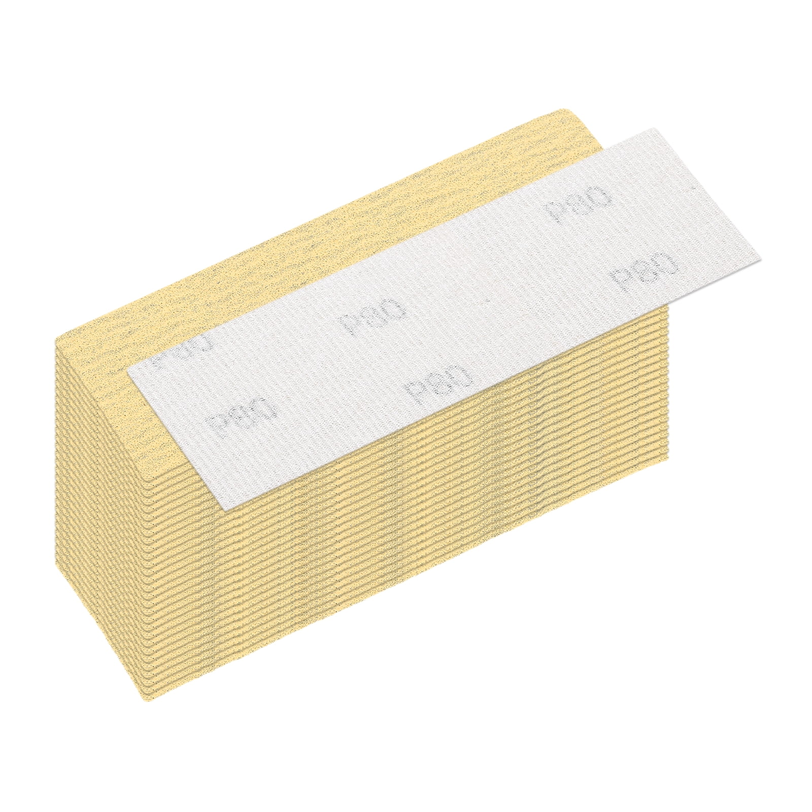 Uxcell 30 Pcs 80 Grit Sandpaper, 1.2 x 3.5 Inch Sand Paper Hook and ...