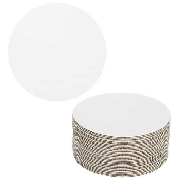 Uxcell 30 Pcs Cardboard Cake Rounds 6" Cake Board for Desserts White