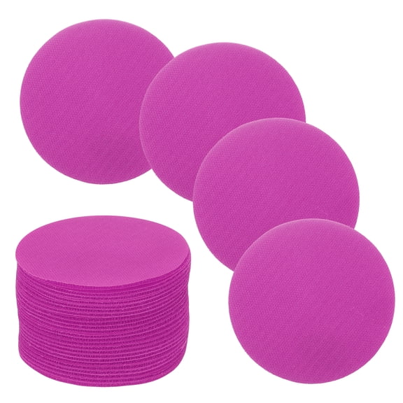 Uxcell 30 Pcs Carpet Spot Markers, 4 Inch Non-Slip Rubber Agility Markers for Classroom Carpet, Circles Spots Dots for Football, Basketball Training Markers, Pink
