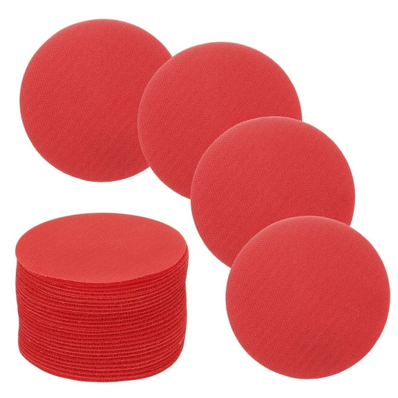 Uxcell 30 Pcs Carpet Spot Markers, 4 Inch Non-Slip Rubber Agility Markers for Classroom Carpet, Circles Spots Dots for Football, Basketball Training Markers, Red