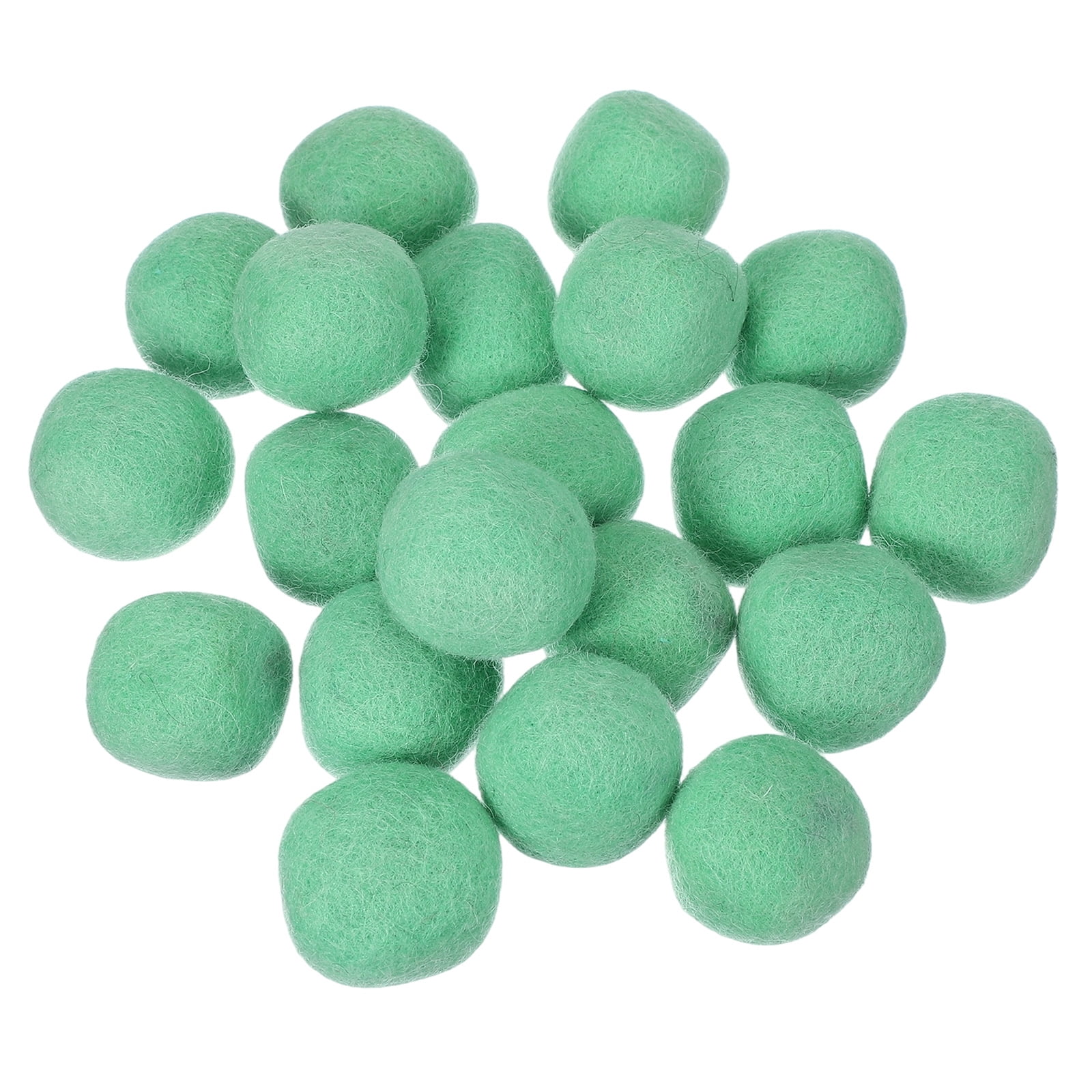 Uxcell 20 Pack Wool Felt Balls - 1.2 Inch Navy Blue Pom Poms For Crafts & DIY Decor