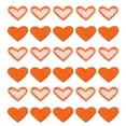 thumbnail image 1 of Uxcell 30 Pcs Heart Shaped Iron on Patches Embroidered Sew Patches Appliques for Clothing Repair Orange 0.79"x0.98", 1 of 4