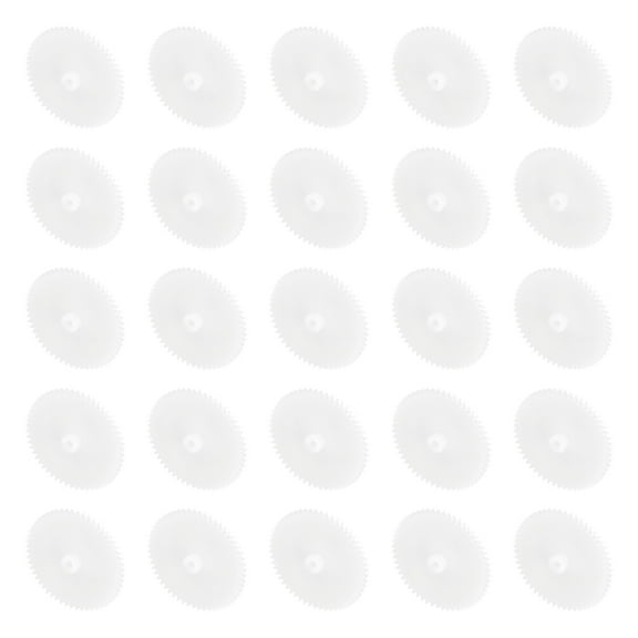 Uxcell 30 Pcs Plastic Gears 56 Teeth Plastic Motor Gear Model 562A Reduction Gear for RC Car Model DIY Robot (White, Module 0.5)