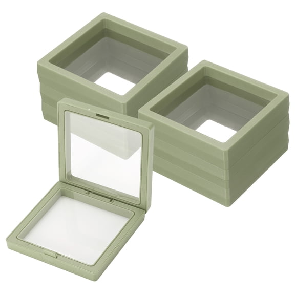 Uxcell 20 Pcs Press on Nail Storage Box Packaging Box Nail Display Box Case Organizer for Nail Art Jewelry Gifts Home Storage Supplies, Light Green