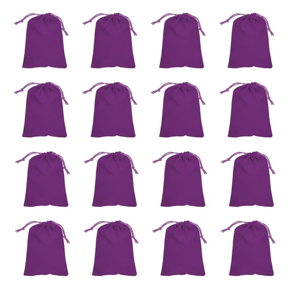 Uxcell 30 Pcs Velvet Drawstring Bags, 10 x 8 Inch Large Velvet Cloth Jewelry Gift Pouches with Drawstring, Favor Candy Bag Dust Bag for Wedding Birthday Party Christmas, Purple