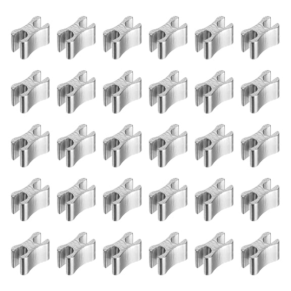 Uxcell 30 Pcs Zipper Slider Retainers, #10 Zipper Bottom Stoppers Closed-end Slider Replacing for Bags Jackets Coats Clothes DIY Sewing Replacement Accessories Suitcases, White Gold