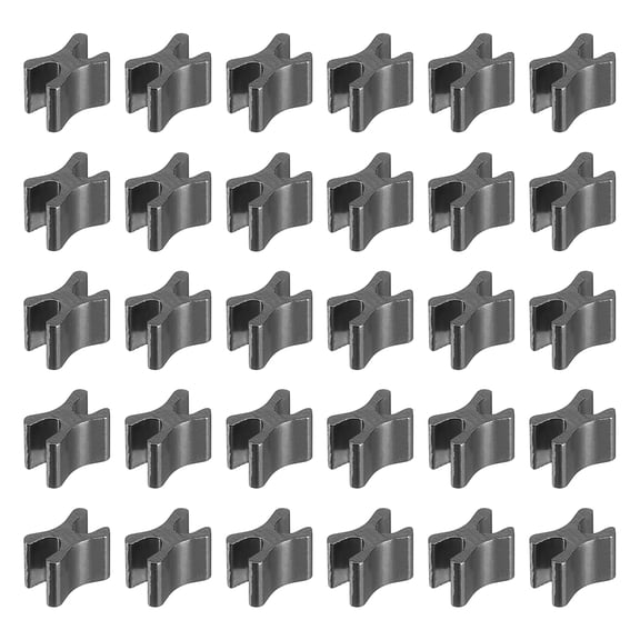 Uxcell 30 Pcs Zipper Slider Retainers, #5 Zipper Bottom Stoppers Closed-end Slider Replacing for Bags Jackets Coats Clothes DIY Sewing Replacement Accessories Suitcases, Black
