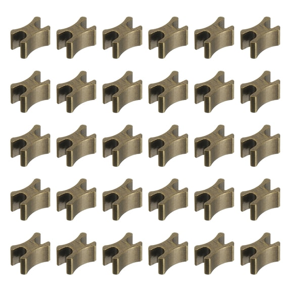 Uxcell 30 Pcs Zipper Slider Retainers, #8 Zipper Bottom Stoppers Closed-end Slider Replacing for Bags Jackets Coats Clothes DIY Sewing Replacement Accessories Suitcases, Bronze