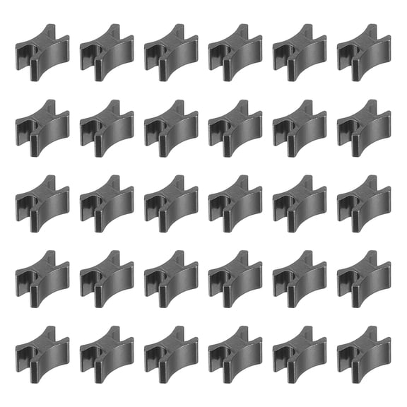 Uxcell 30 Pcs Zipper Slider Retainers, #8 Zipper Bottom Stoppers Closed-end Slider Replacing for Bags Jackets Coats Clothes DIY Sewing Replacement Accessories Suitcases, Black