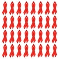 thumbnail image 1 of Uxcell 30 Pieces Red Polyester Ribbon Satin Pins, Awareness Ribbon Satin with Safety Pins, 1 of 6