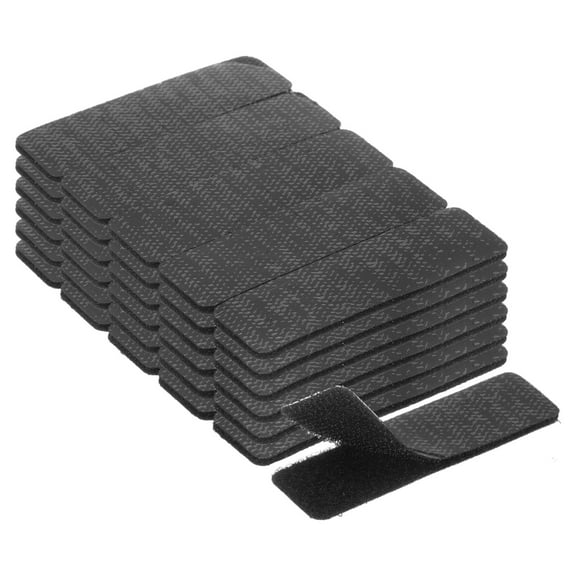 Uxcell 30 Sets Hook and Loop Strips with Adhesive, 0.8 x 2.75" Double-Sided Strong Back Adhesive Tape Fasteners Heavy Duty Strip for Home Office Classroom, Black