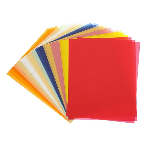 Uxcell 30 Sheets Vellum Paper 8.5 x 11 inch, Printable Translucent Paper for Invitations, 100GSM, Multicolored