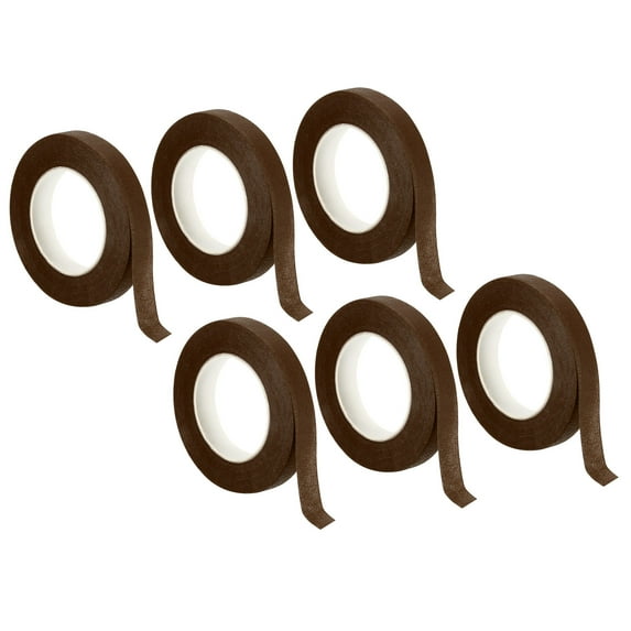 Uxcell 30 Yard Floral Tape Florist Tape Crepe Paper Flowers Bouquets Tapes Coffee 6 Roll