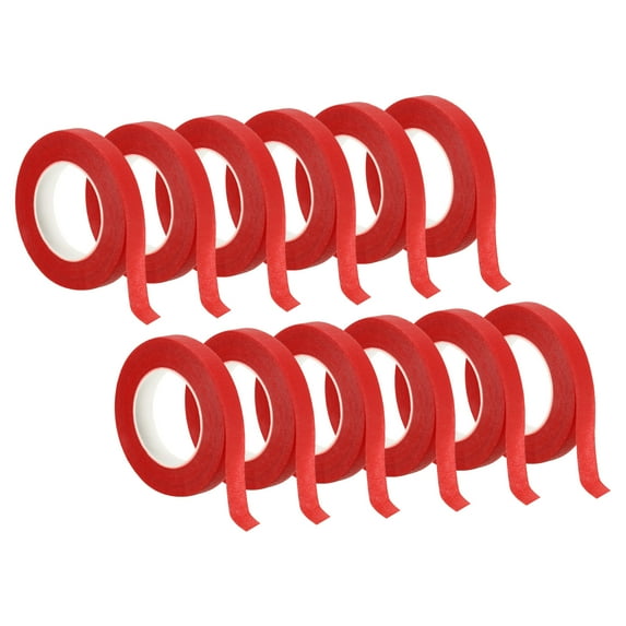 Uxcell 30 Yard Floral Tape Florist Tape Crepe Paper Flowers Bouquets Tapes Red 12 Roll