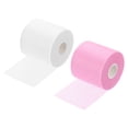 thumbnail image 1 of Uxcell 30 Yard PU Tennis Badminton Racket Grip Cushion Wrap Tape Backing Film, White/Pink 2 Pack, 1 of 6