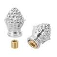 thumbnail image 1 of Uxcell 30 x 20mm  Lamp Finials Caps Knob, Solid Lamp Shade Top Decoration Screw Cap Nuts, Silver Tone 2 Set, 1 of 7