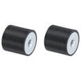 thumbnail image 1 of Uxcell 30 x 30mm Rubber Female M8 Thread Isolator Replaces Anti Vibration Pads Flat 2Pack, 1 of 6