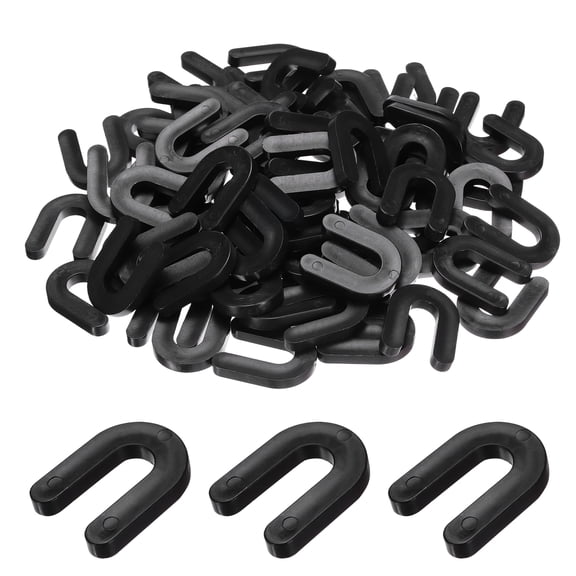 Uxcell 300 PCS Tile Leveling Spacers, 1/4" Horseshoe Shim U Shaped Tile Spacers Plastic Shims for Installation Self Leveling Tiling Tools, Black