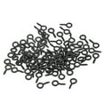 thumbnail image 1 of Uxcell Small Screw Eye Pins Hooks Mini Eyelets Screws Threaded Self Tapping Screw Black 5x10x1.2mm, 1 of 6