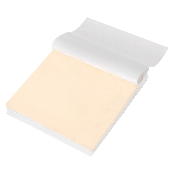 Uxcell 300 Pcs Gold Leaf Sheets 5.5" x 5.11" Imitation Gold Foil Sheets for Crafts, Picture Frames,DIY Arts,Deep Gold