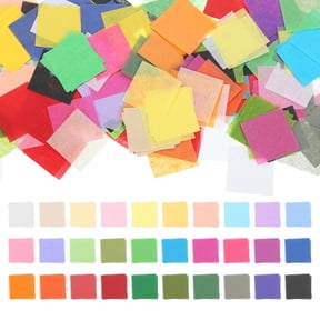 Uxcell 3000 Sheets Tissue Paper Squares, 1 Inch 30 Assorted Colored Tissue Paper Bulk Precut Craft Colors Confetti, for DIY Scrapbooking Painting Art Greeting Cards Birthday Party