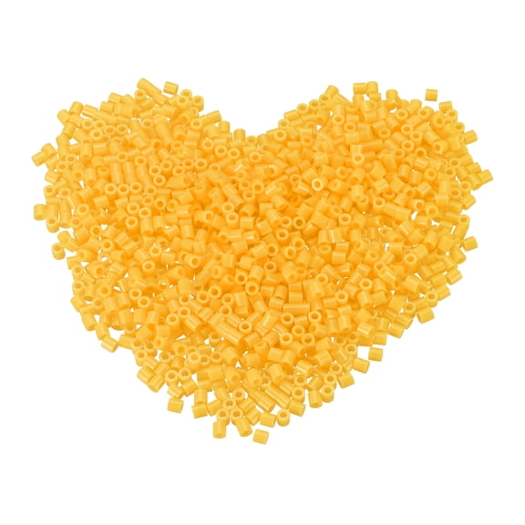 Uxcell 3000Pcs 5mm Fuse Beads Kit, Melting Beads for Crafts, DIY Crafts Supplies for Fuse Artist Pixel Art Decorations for Room Birthday Easter Festival Activity Gifts, Orange