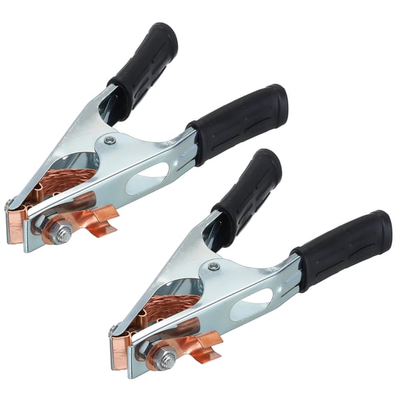 Uxcell 300A Welding Ground Clamp, Iron A-shape Welding Machine Grounding Clamp Earth Ground Cable Copper Clip 2Pcs