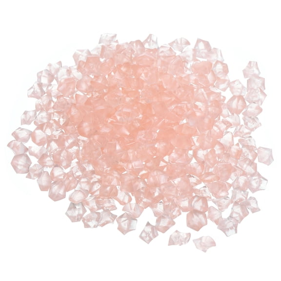 Uxcell 300 Pack Glow Rocks 8-10mm Glow Pebbles Decoration in the Dark Luminous Stones Decor DIY Decorative Light Pink