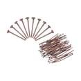 thumbnail image 1 of Uxcell 300Pcs Flat Head Pins for Jewelry Making 17mm Brass Flat Head Pins Jewelry Head Pins 20 Gauge Red Copper, 1 of 5