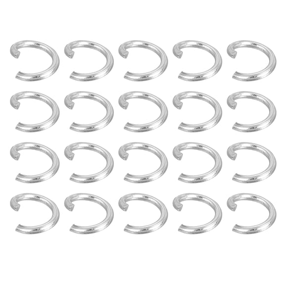 Uxcell 300Pcs Open Jump Rings, 4.5mm 316 Stainless Steel O Rings, Split Rings Circle Clasp Connecting Rings, Silver