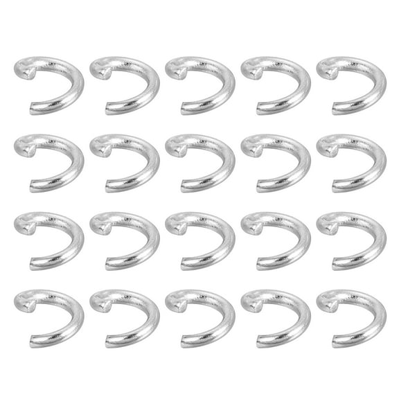 Uxcell 300Pcs Open Jump Rings, 5mm 316 Stainless Steel O Rings, Split Rings Circle Clasp Connecting Rings, Silver