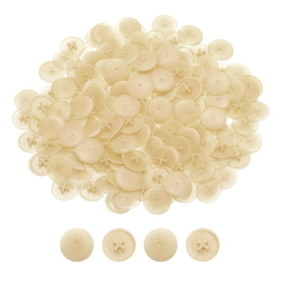 Uxcell 300Pcs Plastic Screw Caps for Phillips Screws Head, 17mm Screw Cap Covers, Maple