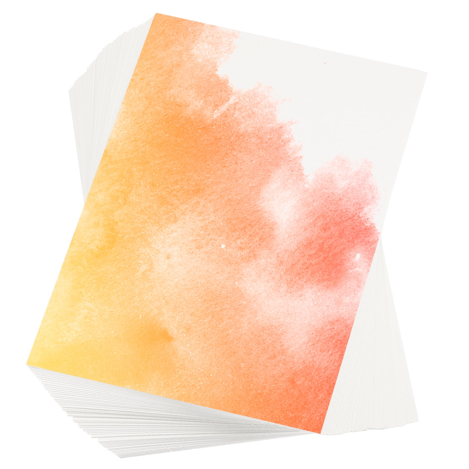 Uxcell 300Pcs Pure Cotton Watercolor Paper 110lb/230 GSM Water Coloring ...