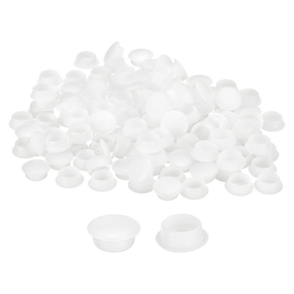 Uxcell 300Pcs Screw Hole Plugs, 12mm(1/2") Dia Button Plugs Snap in Locking Hole Covers Flush Type Caps, Transparent