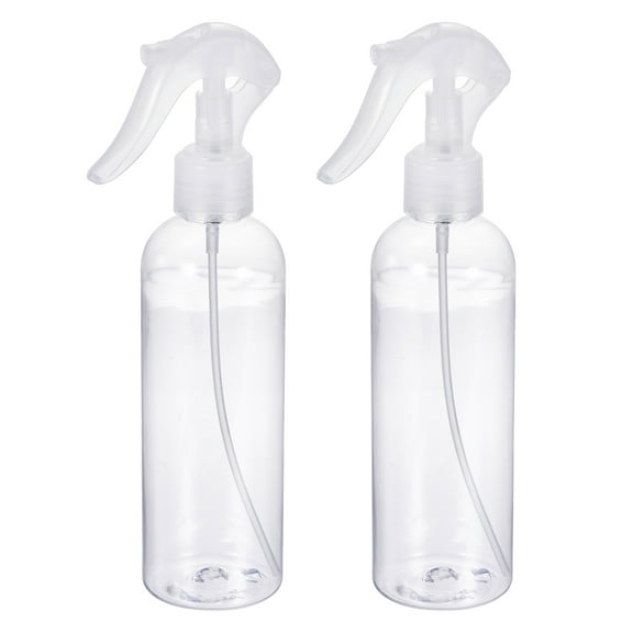 Uxcell 300ml Spray Bottles Refillable Mist Sprayer Plastic Clear 2 Pack