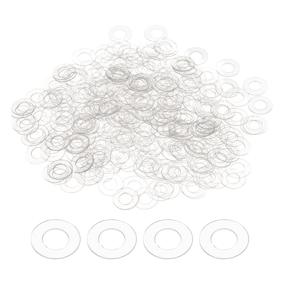 Uxcell 300Pcs M4 Flat Washers 4mm ID 8mm OD 0.5mm Thick Sealing Gasket Ring Spacer Water Hose Washers Replacement for Water Pipe Hose