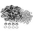 thumbnail image 1 of Uxcell 300set Grommets Kit Metal Eyelets 10mm 2/5" Hole Tiny Grommet for Shoes Clothes Belt Tag DIY Project, Black, 1 of 6