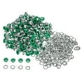 thumbnail image 1 of Uxcell 300set Grommets Kit Metal Eyelets 3mm 1/8" Hole Tiny Grommet for Shoes Clothes Belt Bag DIY Project, Green, 1 of 6